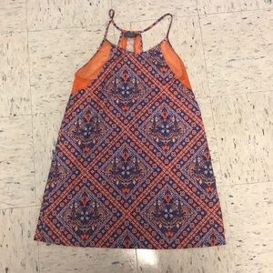 LF Purple and Orange Dress with Mesh